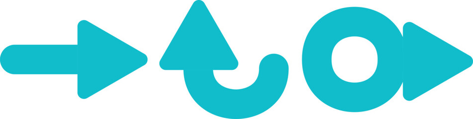 long gray arrows, arrow icons