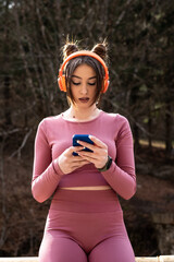 Resting in nature after training