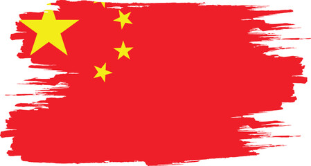 Brush stroke flag of CHINA