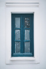 Obraz na płótnie Canvas Old window in Oia, Santorini