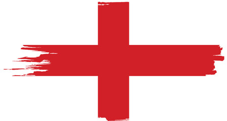 Obraz premium Brush stroke flag of ENGLAND