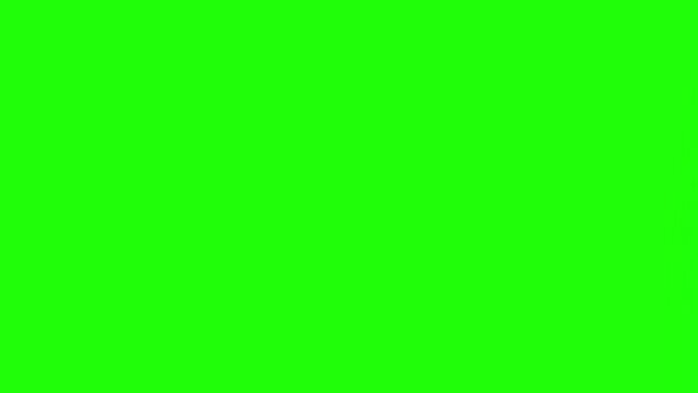 Transition with green screen in the middle of the white rope