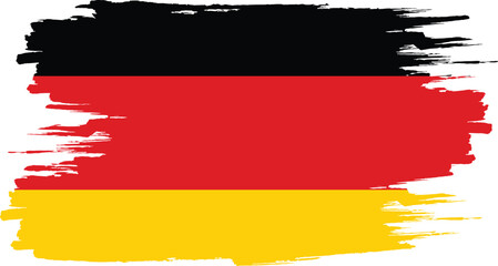 Brush stroke flag of GERMANY