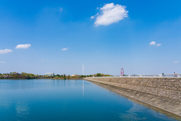 村山貯水池下堰堤