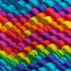 Fototapeta premium 3d Colorful pattern 