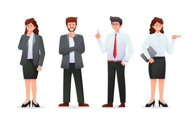 people in suit. business people vector illustration