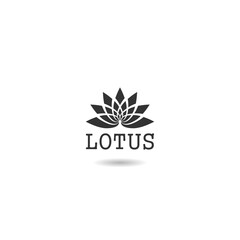 Lotus logo icon with shadow
