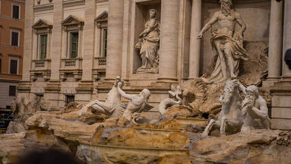 Fototapety  fontanna uliczki rzym watykan zabytki spacer bolonia włochy piza