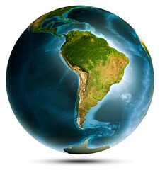Planet Earth globe world - obrazy, fototapety, plakaty