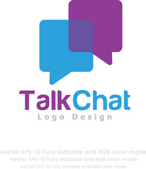 Chat logo or chat app logo icon