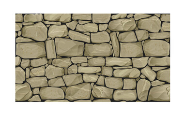 Seamless realistic texture of old big stone