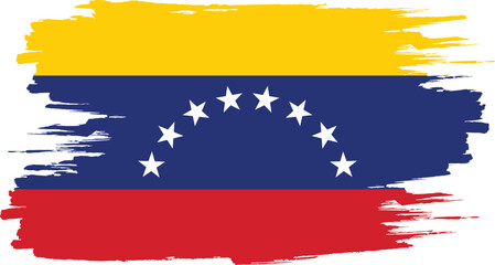Brushstroke flag of VENEZUELA