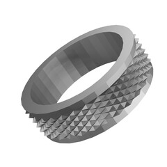 3d rendered illustration of a silver ring