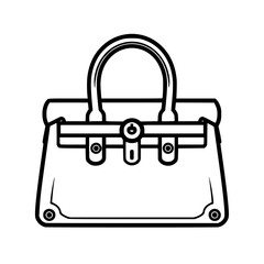 Handbag vector illustration isolated on transparent background