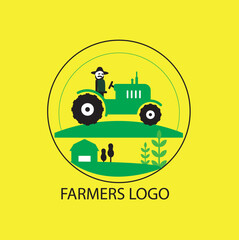 Tractor logo or farm logo template, suitable for any business related to farm industries