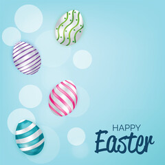 Vector illustration of a Background for Happy Easter.