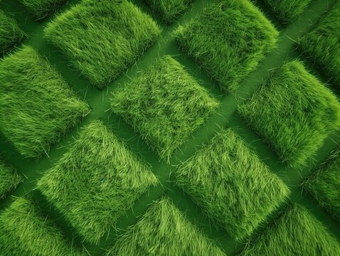 Gr&uuml;ne Textur-Faszination: Realistisches Gras-Rendering, lebendige gr&uuml;ne Hintergrundtextur, Naturinspiration, Fr&uuml;hlings- & Sommer-Design 34