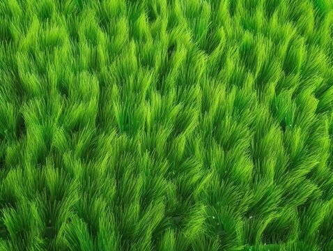Gr&uuml;ne Textur-Faszination: Realistisches Gras-Rendering, lebendige gr&uuml;ne Hintergrundtextur, Naturinspiration, Fr&uuml;hlings- & Sommer-Design 26
