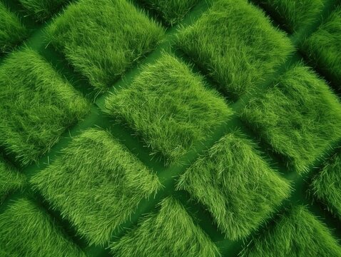 Gr&uuml;ne Textur-Faszination: Realistisches Gras-Rendering, lebendige gr&uuml;ne Hintergrundtextur, Naturinspiration, Fr&uuml;hlings- & Sommer-Design 25
