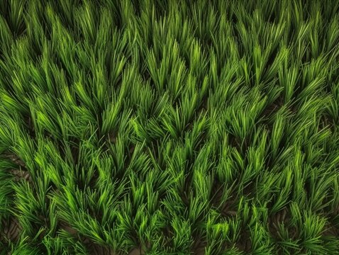 Gr&uuml;ne Textur-Faszination: Realistisches Gras-Rendering, lebendige gr&uuml;ne Hintergrundtextur, Naturinspiration, Fr&uuml;hlings- & Sommer-Design 3