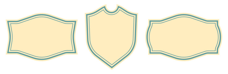 banners vintage wedding badge banner shape labels shape luxury frames luxury shape on a white background vector illustration