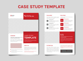 Case study flyer template design