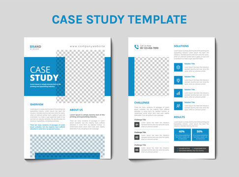 Case study flyer template design