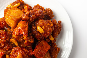 Mala gangjeong on a white background