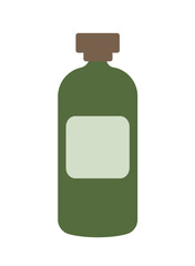 Concept Bath accessories zero waste bottle. Presenting a stylish flat vector illustration designed for web use, this cartoon concept showcases zero-waste bath accessories. Vector illustration.