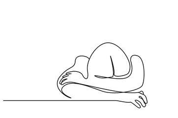 young woman business student overwork sleepy tired sleeping at desk