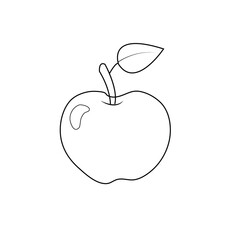 Fruit Vector Coloring Page For Kids