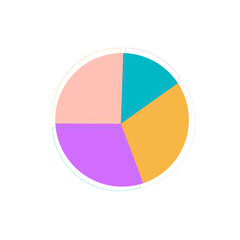 Fototapeta premium Pie Chart Icon