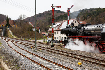 Bahngelände in Storzingen (Teilort von Stetten a. k. M.), Landkreis Sigmaringen