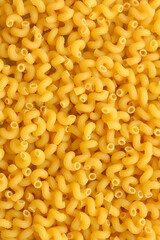 Cavatappi dry pasta.Raw Italian Macaroni Pasta.