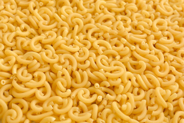 Raw Italian pasta fideua.Pasta for paella and for typical food from Valencia