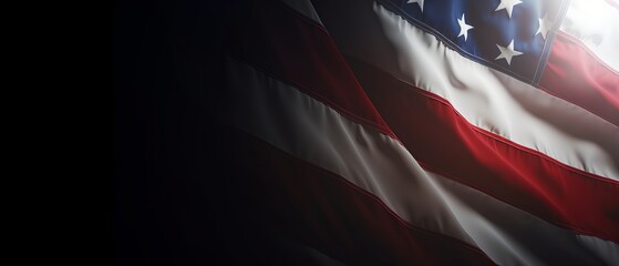 Memorial Day. Military. American flags. Generative AI