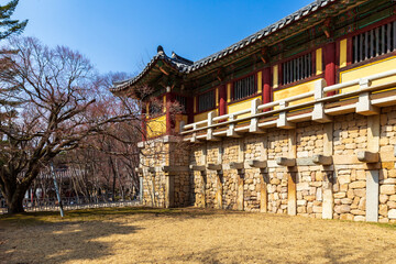 Bulguska Temple, Gyeongju city, South Korea. UNESCO World Heritage site.
