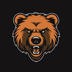 Logo Bear head mascot