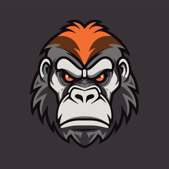 Gorilla head gaming logo esport