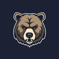 Logo Bear head mascot