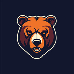 Logo Bear head mascot