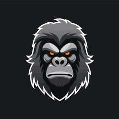 Gorilla head gaming logo esport