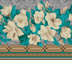Textile and digital seamless pattern design 