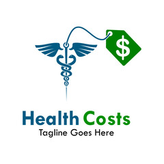Haelth costs logo template illustration
