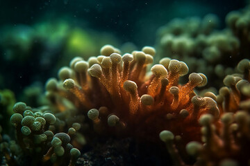 Naklejka na ściany i meble Coral reefs underwater