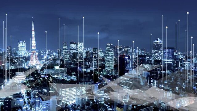 デジタルクラウド化によるデジタルトランスフォーメーションのイメージ　サイバーセキュリティコンセプ