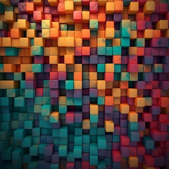 colorful 3d cubes background wallpaper