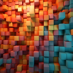 colorful 3d cubes background wallpaper