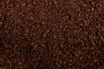 Granulated coffee texture. Coffee background. Wallpaper for design.