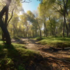 Obraz premium morning in the forest